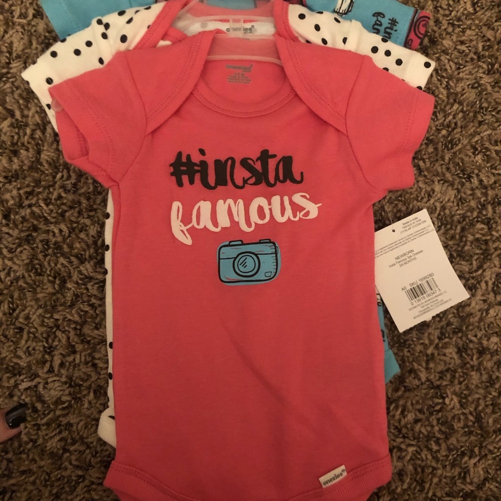 Insta famous onesies 3-6 months